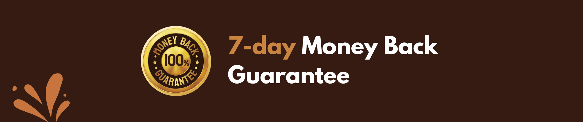 7 day money back guarantee by almond books