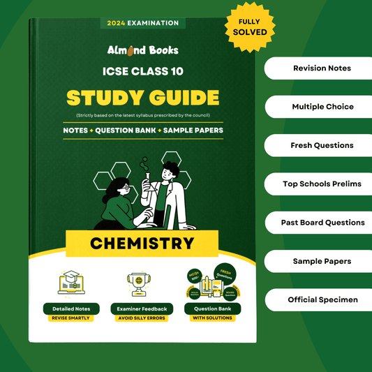 icse 2024 chemistry class 9 study guide revision sample papers solutions answers science class 10 board previous specimen
