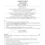 ICSE geography question bank for class 10