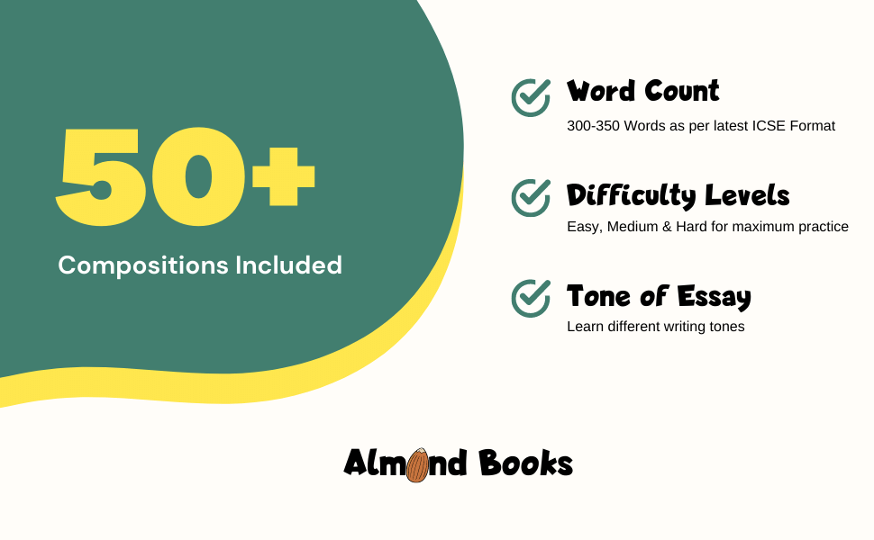 Almond Books ICSE English Compositions Textbook for Class 9 & 10 4 icse compositions essay class 10 books guide class 9 x ix oswaal oswal gurukul educart arihant